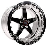 Weld S71 17x10.5 / 5x4.75 BP / 7.2in. BS Black Wheel (High Pad) - Beadlock thumbnail 2