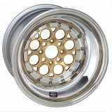Weld Magnum Import 15x8 / 5x100mm BP / 4in. BS Gold Wheel - Non-Beadlock thumbnail 1