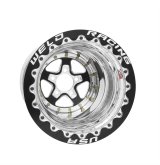 Weld Alumastar 2.0 15x12 / 5x4.75 BP / 5in. BS Polished Wheel - Black Single Bead Lock MT thumbnail 1