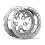 Weld Alpha-1 15x14 / 5x4.75 BP /5in. BS Black Wheel - Black Double Beadlock MT thumbnail 1