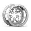 Weld Alpha-1 15x14 / 5x4.75 BP /5in. BS Black Wheel - Black Double Beadlock MT thumbnail 3