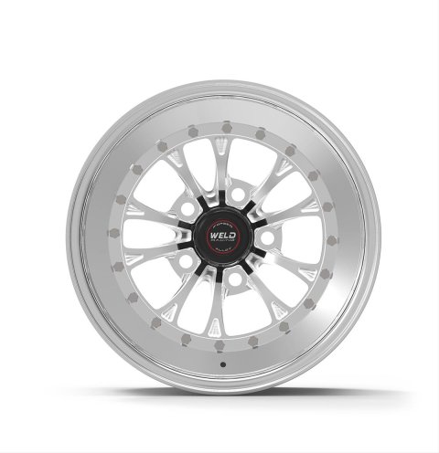 Weld Vitesse 15x10 / 5x120mm BP / 7.5in. BS Polished Wheel - Black Single Beadlock MT thumbnail 2