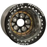 Weld Magnum Pro 16x16 / 5x5 BP / 4in. BS Black/Polished Wheel - Ultralite Black Double Beadlock thumbnail 1