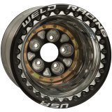 Weld Magnum Pro 16x16 / 5x5 BP / 4in. BS Black/Polished Wheel - Ultralite Black Double Beadlock thumbnail 2