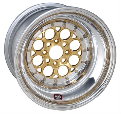 Weld Magnum Import 13x8 / 4x100mm BP / 5in. BS Gold Wheel CTR