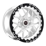 Weld S77 17x11 / 5x115 BP / 6.2in. BS Polished Wheel (High Pad) - Black Single Beadlock thumbnail 2