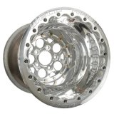 Weld Magnum 2.0 15x15 / 5X4.75 BP / 4in BS Polished Wheel - Polished Single Beadlock MT thumbnail 1