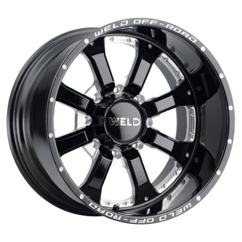 Weld Off-Road W125 20X9 Granada Eight 8x170 ET00 BS5.00 Gloss Black MIL 125.1