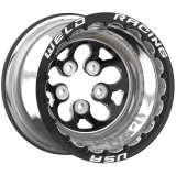 Weld Alpha-1 Pro 15X14 / 5X4.75 BP / 1 BS / -165 Offset - Black CTR Black MT Wheel DBL thumbnail 2
