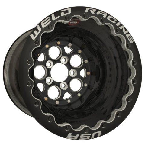 Weld Magnum Drag 2.0 15x9 / 5X4.5 BP / 5in BS Black Wheel CTR Black