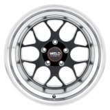 Weld Solana 17x11 / 5x127 BP / ET-44 / 78.1mm Bore - Gloss Black MIL DIA Wheel thumbnail 1