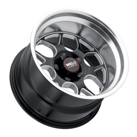 Weld Solana 17x9 / 5x120.65 BP / ET45 / 70.3mm Bore - Gloss Black MIL DIA Wheel thumbnail 3