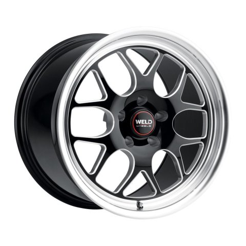 Weld Solana Drag 18x5 / 5x114.3 BP / ET-23 / 78.1mm Bore - Gloss Black MIL DIA Wheel