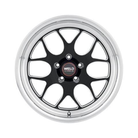 Weld Solana Drag 20x5 / 5x114.3 BP / ET-38 / 78.1mm Bore - Gloss Black MIL DIA Wheel thumbnail 2
