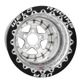Weld AlumaStar 2.0 15x16 - 5x127 BP - 5in BS Polished/Black Bead Lock Wheel thumbnail 2