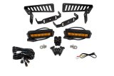 Diode Dynamics 18-21 Jeep JL Wrangler/Gladiator SS6 Cowl LED Bracket Kit - Amber Driving thumbnail 1
