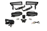 Diode Dynamics 18-21 Jeep JL Wrangler/Gladiator SS6 Cowl LED Bracket Kit - White Driving thumbnail 3