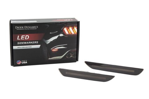 Diode Dynamics 15-21 Ford Mustang LED Sidemarkers Smoked (set) thumbnail 2