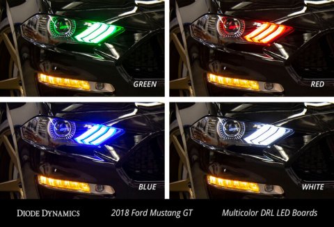 Diode Dynamics 18-23 USDM Ford Mustang RGBWA DRL LED Boards thumbnail 4