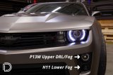 Diode Dynamics 12-15 Chevrolet Camaro DRL Fog Kit ZL1 Stage 2 (P13W HP48/H11 SLF White) thumbnail 4