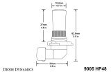 Diode Dynamics 9005 HP48 LED Bulb - Cool - White (Pair) thumbnail 6