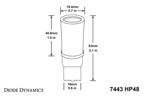 Diode Dynamics 7443 LED Bulb HP48 LED - Red (Pair) thumbnail 2