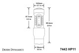 Diode Dynamics 7443 LED Bulb HP11 LED - Cool - White (Single) thumbnail 6