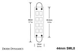 Diode Dynamics 44mm SML8 LED Bulb - Red (Pair) thumbnail 6