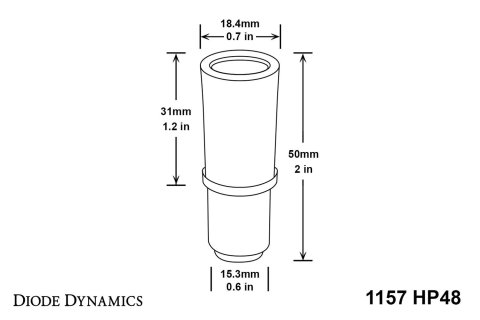Diode Dynamics 1157 LED Bulb HP48 LED - Red Four thumbnail 2