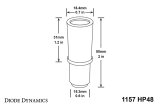 Diode Dynamics 1157 LED Bulb HP48 LED - Amber (Single) thumbnail 6