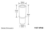 Diode Dynamics 1157 LED Bulb HP48 LED - Amber Four thumbnail 2