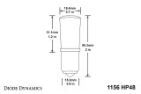 Diode Dynamics 1156 LED Bulb HP48 LED - Amber (Single) thumbnail 6