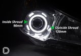 Diode Dynamics Halo Lights LED 90mm/120mm - Red Four thumbnail 4