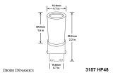 Diode Dynamics 3157 LED Bulb HP48 LED - Amber Set of 6 thumbnail 7