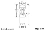 Diode Dynamics 1157 LED Bulb HP11 LED - Red Four thumbnail 8