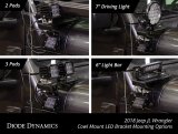 Diode Dynamics 18-21 Jeep JL Wrangler/Gladiator SS3 Cowl LED Bracket Kit - White Sport thumbnail 7