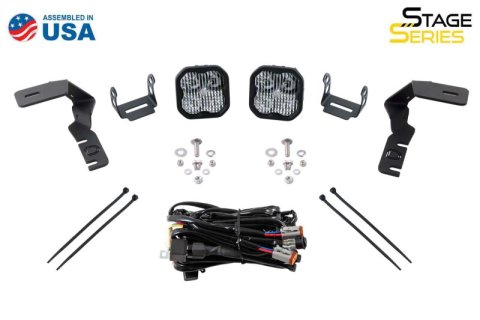 Diode Dynamics 19-21 Ford Ranger Stage Series 2in LED Ditch Light Kit Sport - White Combo thumbnail 8