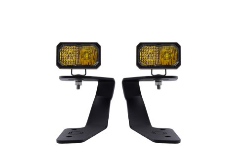 Diode Dynamics 18-21 Subaru Crosstrek Stage Series 2in LED Ditch Light Kit - Sport Yellow Combo thumbnail 2