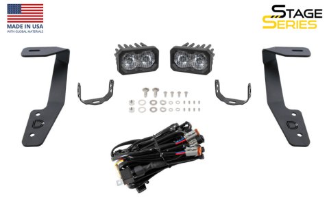 Diode Dynamics 18-21 Subaru Crosstrek Stage Series 2in LED Ditch Light Kit - Sport Yellow Combo thumbnail 6