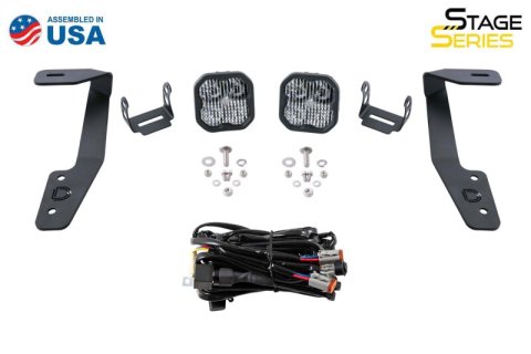 Diode Dynamics 18-21 Subaru Crosstrek Stage Series 2in LED Ditch Light Kit - Sport Yellow Combo thumbnail 9