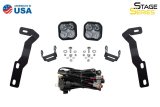 Diode Dynamics 16-21 Toyota Tacoma Stage Series 2in LED Ditch Light Kit - Pro White Combo thumbnail 8