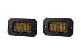 Diode Dynamics Stage Series 2 In LED Pod Pro - Yellow Flood Flush ABL (Pair) thumbnail 1