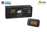 Diode Dynamics Stage Series 2 In LED Pod Sport - Yellow Flood Flush ABL Each thumbnail 8