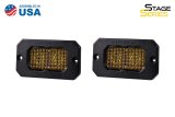 Diode Dynamics Stage Series 2 In LED Pod Sport - Yellow Flood Flush ABL (Pair) thumbnail 2
