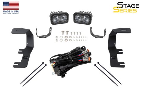 Diode Dynamics 14-19 Silverado/Sierra SS3 LED Ditch Light Kit Sport - White Combo thumbnail 1