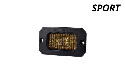 Diode Dynamics Stage Series 2in LED Pod Sport - Yellow Combo Flush ABL (Single)