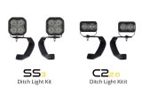 Diode Dynamics 10-21 Toyota 4Runner SS3 LED Ditch Light Kit Sport - White Combo thumbnail 5