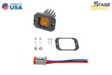 Diode Dynamics Stage Series C1 LED Pod - Yellow SAE Fog Flush ABL Each thumbnail 6