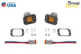 Diode Dynamics Stage Series C1 LED Pod - Yellow SAE Fog Flush ABL (Pair) thumbnail 8
