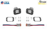 Diode Dynamics Stage Series C1 LED Pod - White SAE Fog Flush ABL (Pair) thumbnail 8